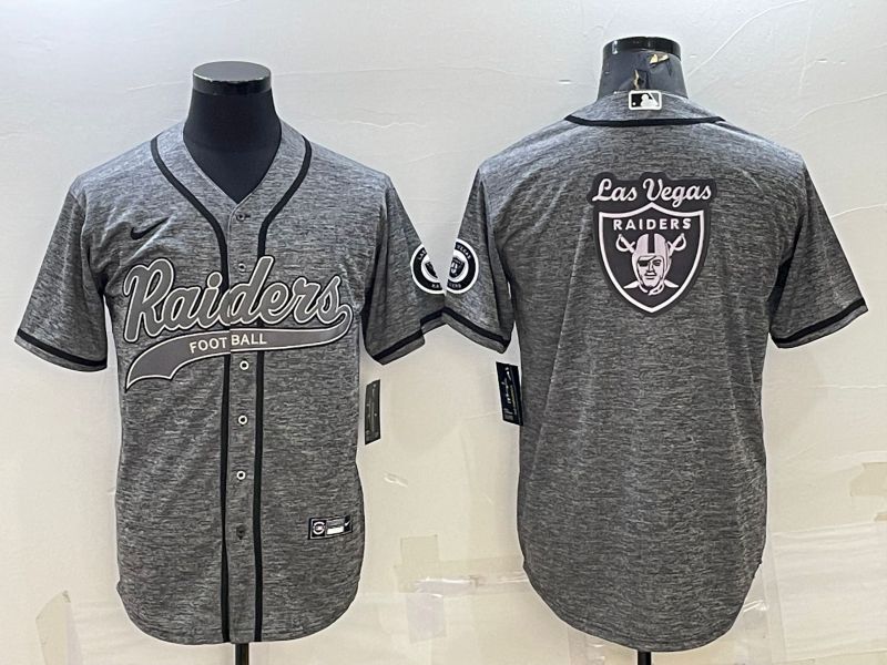 Men Oakland Raiders blank hemp ash 2022 Nike Co branded NFL Jersey->oakland raiders->NFL Jersey